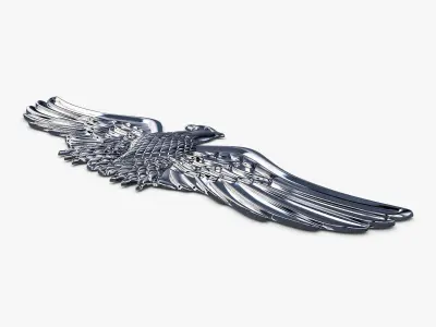 Eagle Insignia Chrome 3D model