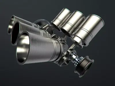 V6 Engine Working Animated 3D model