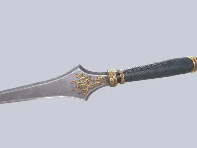 Anubis dagger Low-poly 3D model