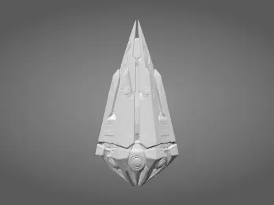 Sci-Fi Drop Pod Cargo Container 3D model
