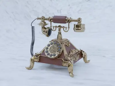 Antique Telephone 3D model order