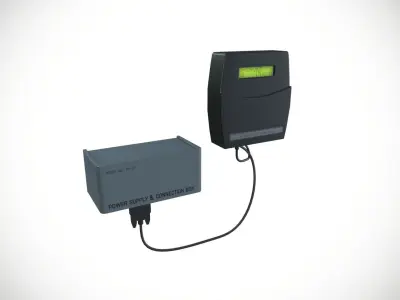 Biometric Machine Low-poly 3D model