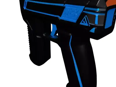 Futuristic Stun Gun 3D Model 3D model