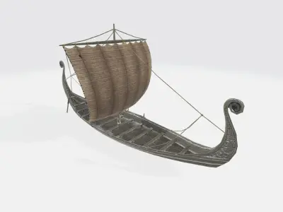 Viking Boat 3D model