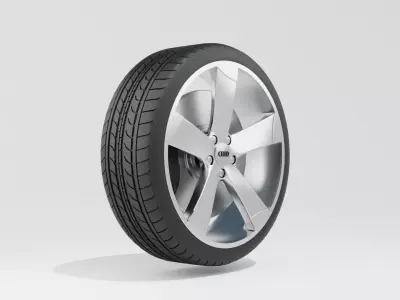 Audi A1 2010 Wheel 3D model