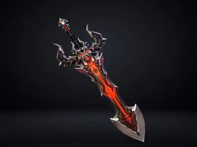 Demon Sword Low-poly 3D model purchase