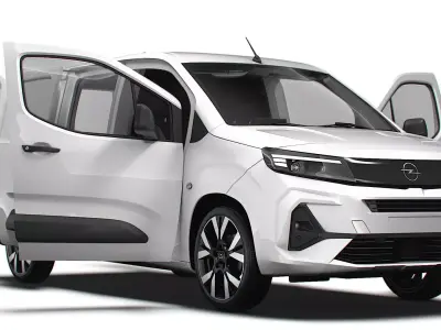 Opel Combo LWB Van HQ Interior 2024 3D model