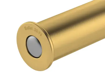 Bullet 50-70 Low-poly 3D model