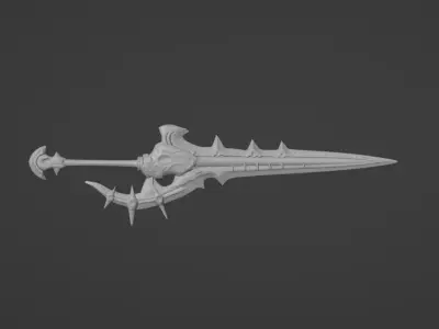 Icarus Disperser Dagger 3D model from Lineage2 Game 3D print 3D print model