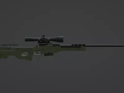 Accuracy International AWM 3d model 3D model