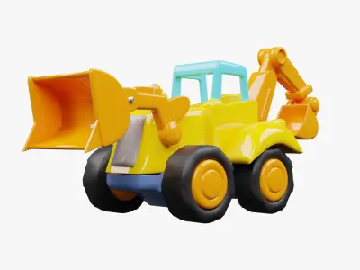 Kids Toys - Excavator 3D model