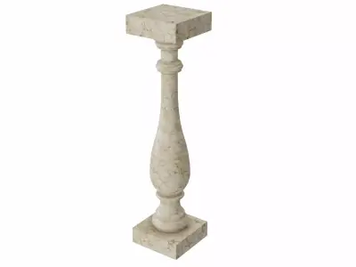 Column marble base 3D model