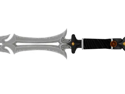 Vampire Blade Low Poly Low-poly 3D model
