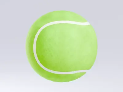 Balls Pack - Tennis Ball Low-poly 3D model