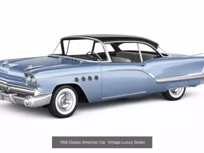 1960s Classic Cars  Pack  Vintage Vehicle Collection 5 Models