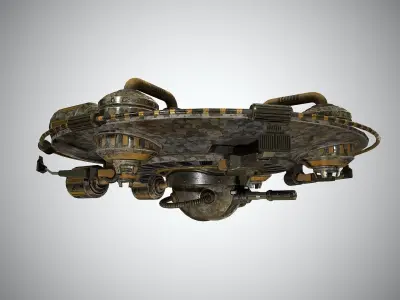 Spaceship Low-poly 3D model buy