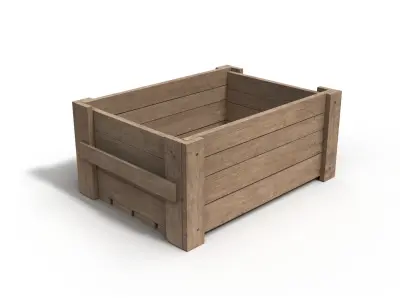 Wooden Crate 3D 3D model buy