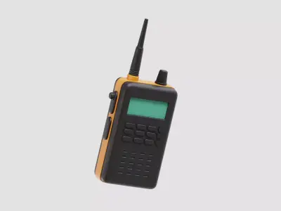 Walkie Talkie Low-poly 3D model shop
