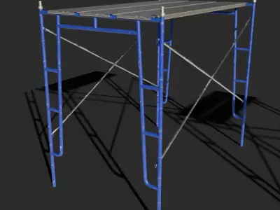 Scaffolding rack Low-poly 3D model
