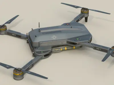 Military Drone SC 3D model