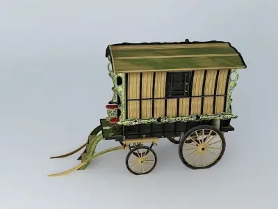 Romany Caravan LEDGE Style Free 3D model