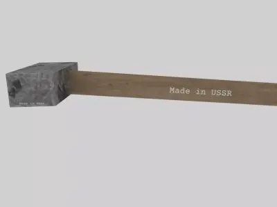 Soviet hammer Free low-poly 3D model
