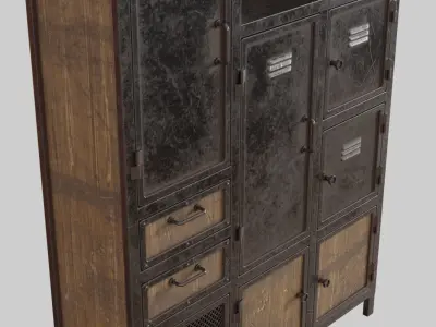 5 Industry Cabinets 3D model