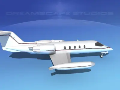 Gates Learjet 35 V09 3D model