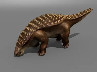 Nodosaur Jurassic Dinosaur Low-poly 3D model