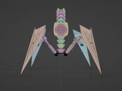Spider Bot-Rigged 3D model 3D model