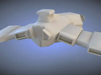 Mini Spaceship Free 3D model