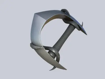 Alien tech weapon Low-poly 3D model get