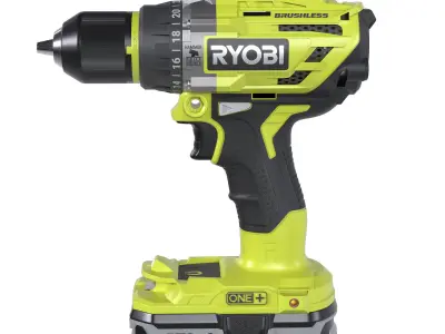 Ryobi R18PD7-0 3D model