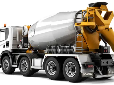 Truck  G500 XT 8x4 concrete mixer 2022 3D model