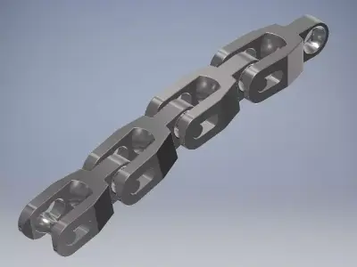 Industrial chain link 3D model