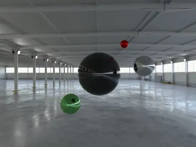 HDRI - Warehouse Interior 5c - 8192x4096 - 2 versions Texture