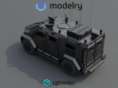 SWAT Vehicle 3D model buy