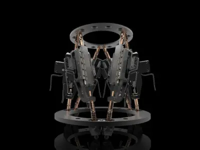 Stewart platform 3D model