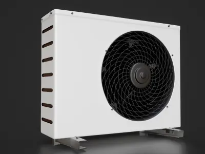 Realistic AC Unit 3D Low-poly 3D model