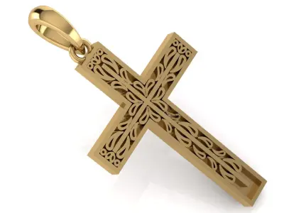 CROSS PENDANT CR215 3D print model