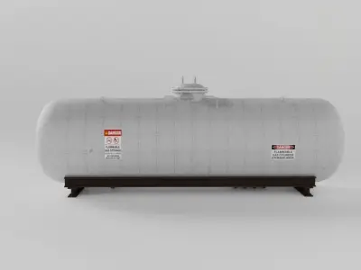 Gas tank Low-poly 3D model purchase