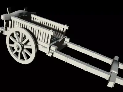 HIE Clean Cart D180403 Low-poly 3D model