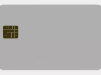 Credit Card V4 - Blank Payment Prop  3D model