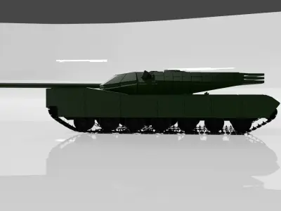 tank b20m Low-poly 3D model