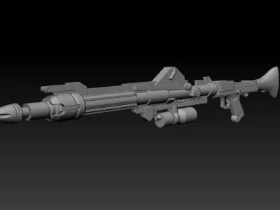 DC-15 Missile Launcher Hardness Set Figure attachment STL files 3D print model