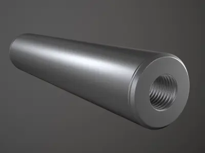 GG Silencer Low-poly 3D model