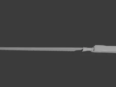 Low-poly Bonesaw 3D Model Low-poly 3D model