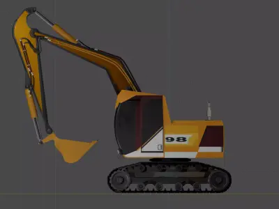 excavator machine  3D model