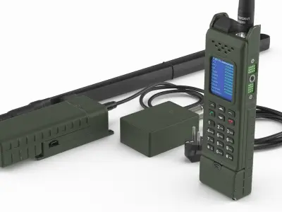  Azart R-187-P-1 Handheld Radio with Battery Assembled Green 