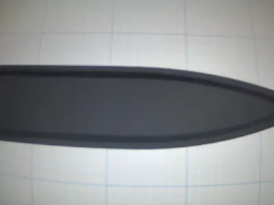 Simple boat 3D print model